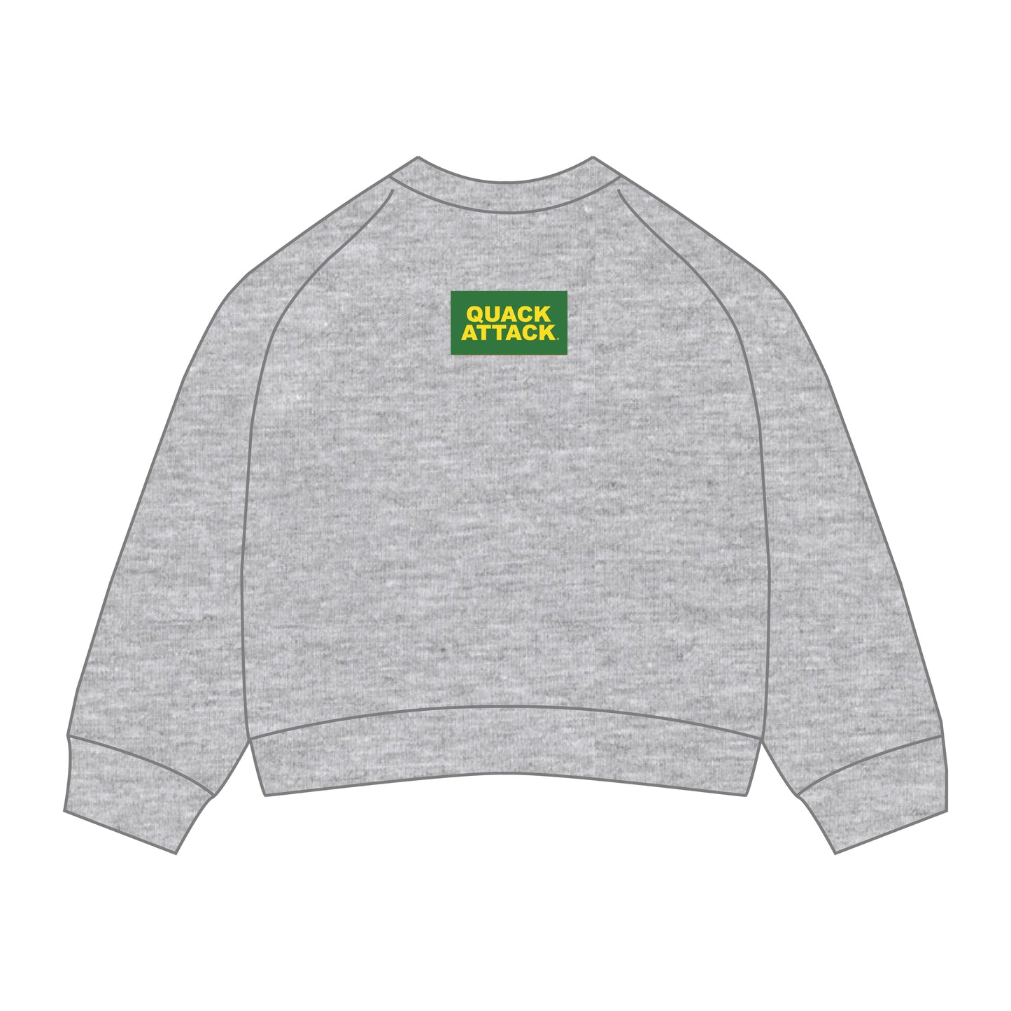 The Ava Airy Crewneck Oregon Quack Attack | Youth Heather Grey