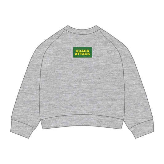 The Ava Airy Crewneck Oregon Quack Attack | Youth Heather Grey