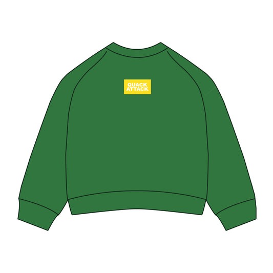 The Ava Airy Crewneck Oregon Quack Attack | Kelly Green
