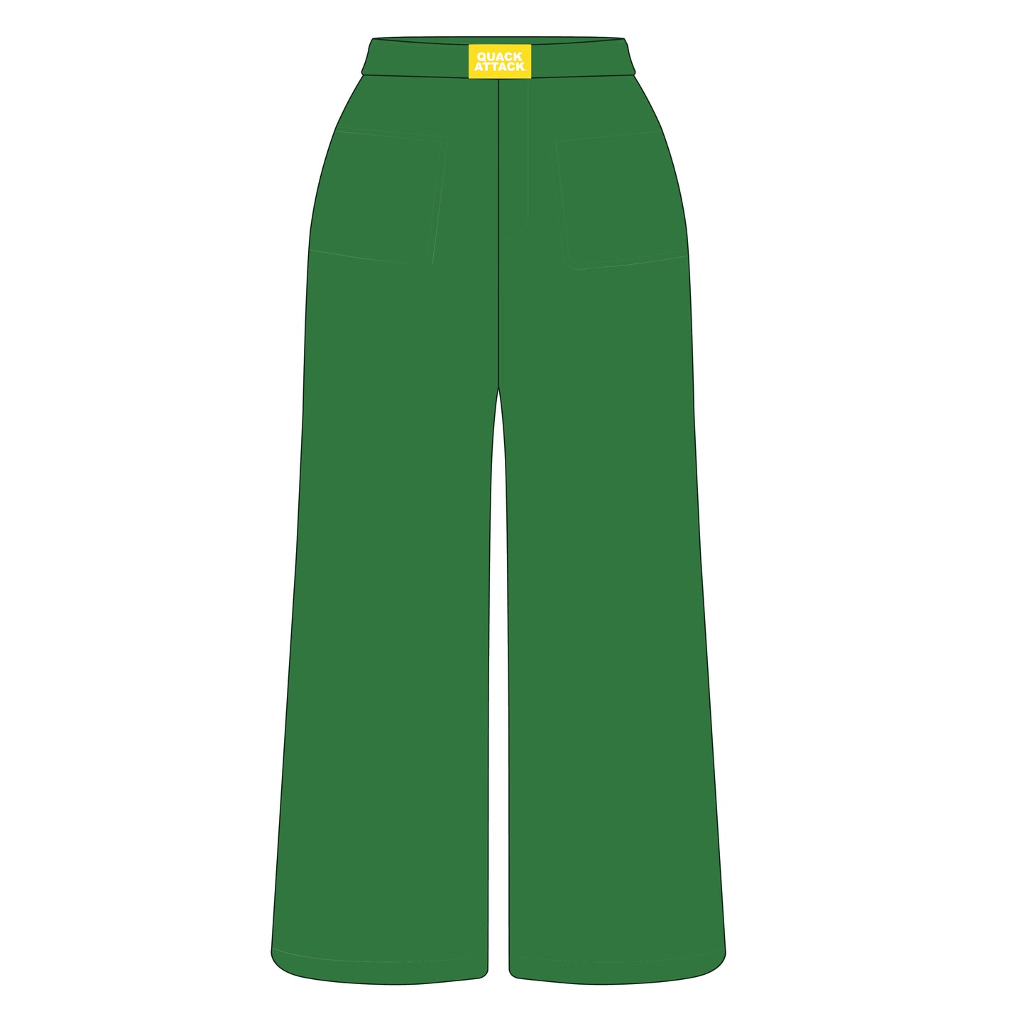 The Ava Airy Pants Quack Attack Woven Label | Youth Kelly Green