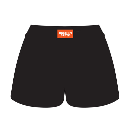 The Ava Airy Shorts Beaver Fever Woven Label | Black