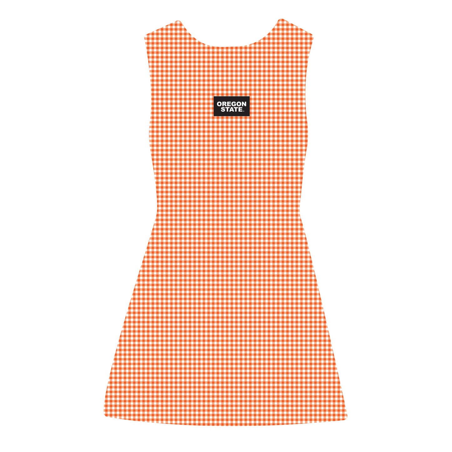 The Grace Gingham Dress Beaver Fever Woven Label | Orange