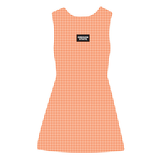 The Grace Gingham Dress Beaver Fever Woven Label | Orange