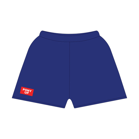 The Becca Shorts Pony Up Woven Label | Royal Blue