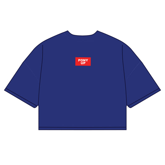The Kristen Airy Shirt Pony Up Woven Label | Royal Blue