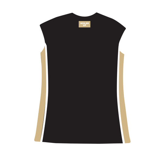 The Campbell Cap Sleeve Dress Boiler Up Woven Label | Black