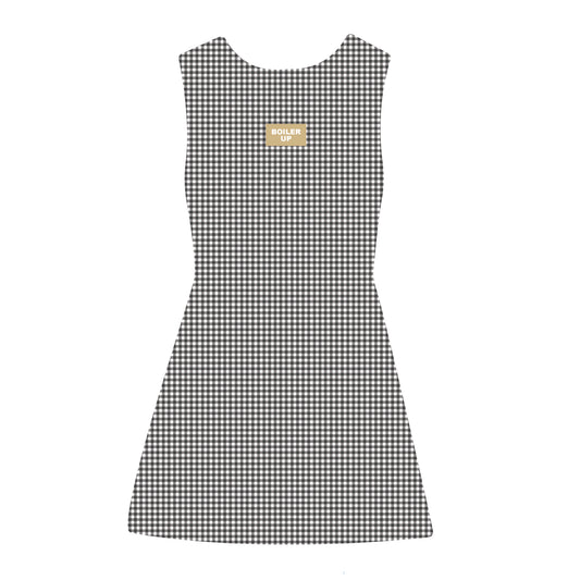 The Grace Gingham Dress Boiler Up Woven Label | Black