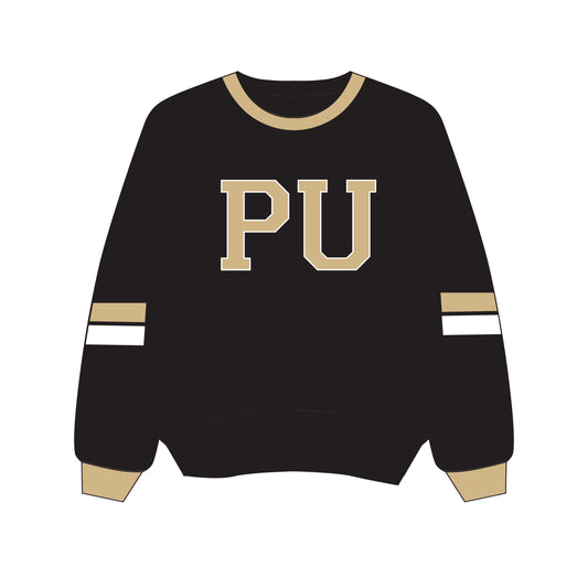 The Virginia Varsity Crewneck Purdue | Black