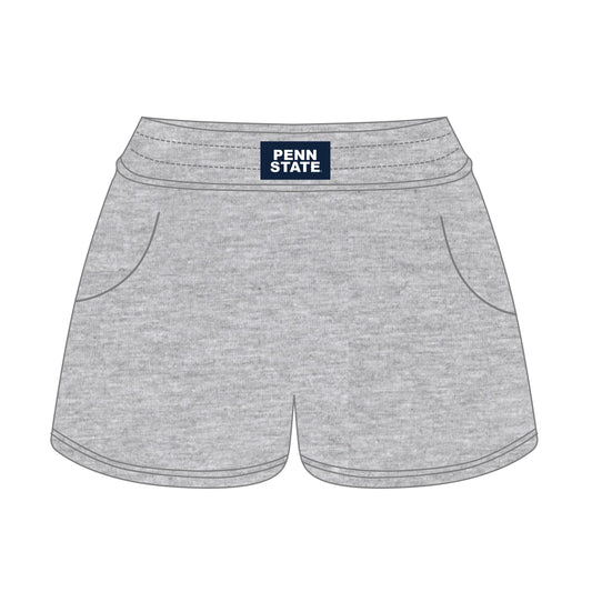 The Ava Airy Shorts Penn State Woven Label | Heather Grey