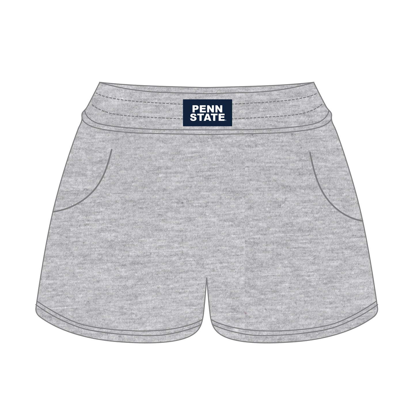 The Ava Airy Shorts Penn State Woven Label | Youth Heather Grey
