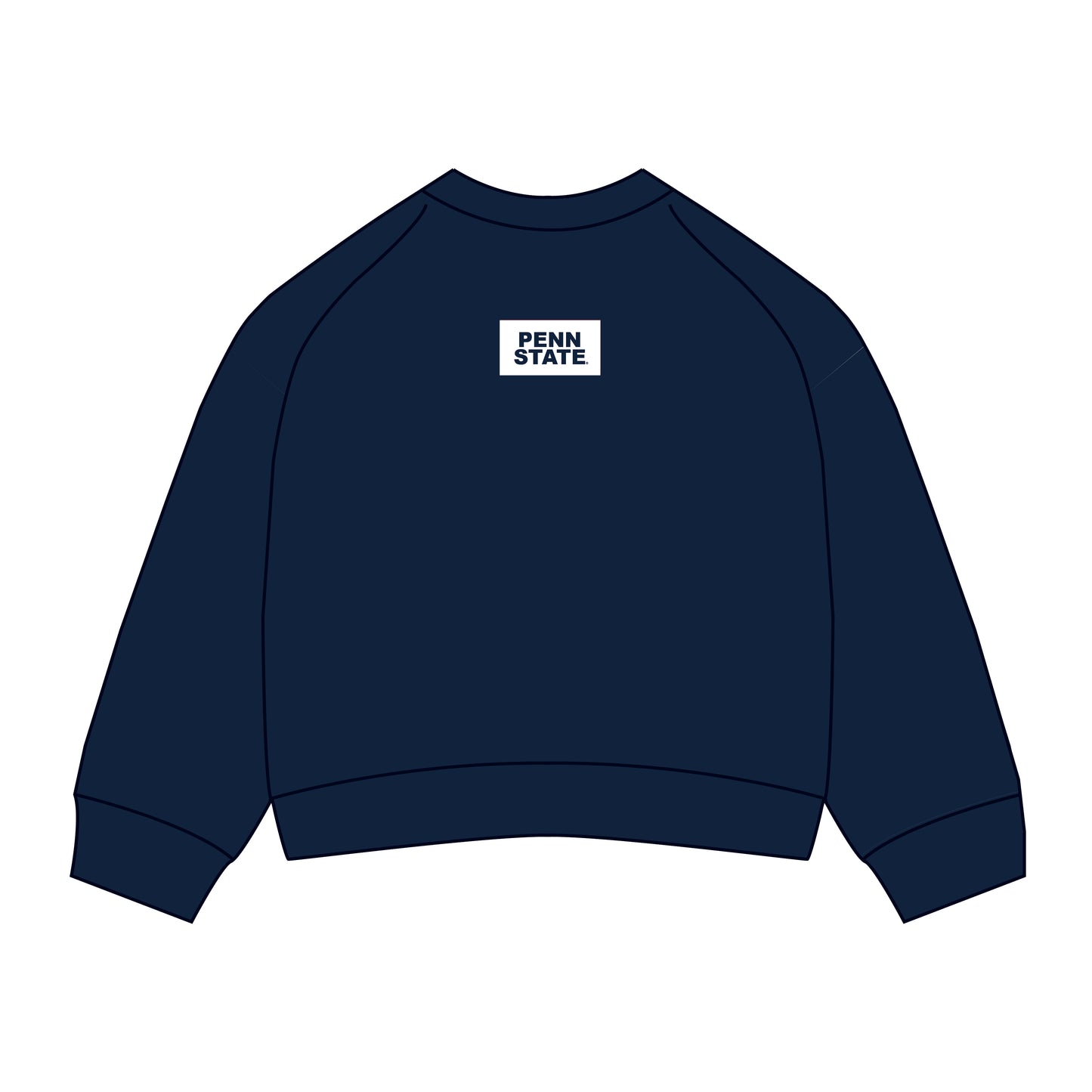 The Ava Airy Crewneck Penn State Woven Label | Youth Navy