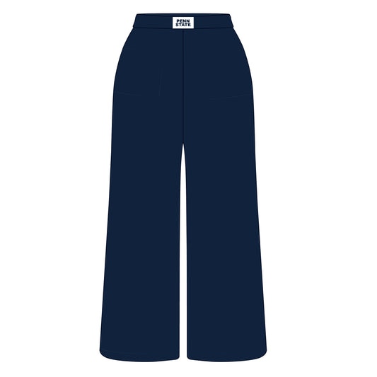 The Ava Airy Pants Penn State Woven Label | Navy