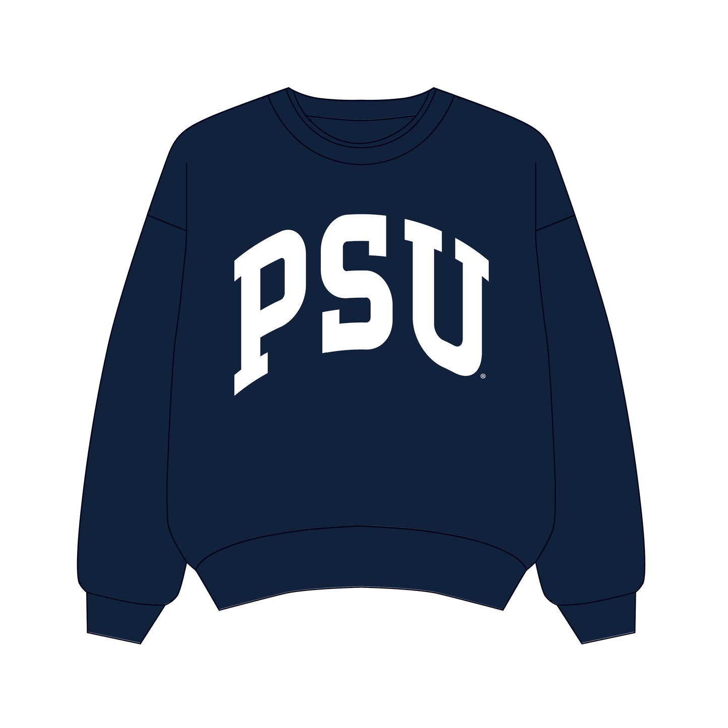 The Olivia Oversized Crewneck Penn State | Youth Navy
