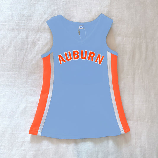 The Power Stripe Cheer Dress Auburn | Youth Light Blue