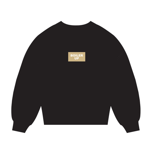 The Mary Mockneck Boiler Up Woven Label | Black