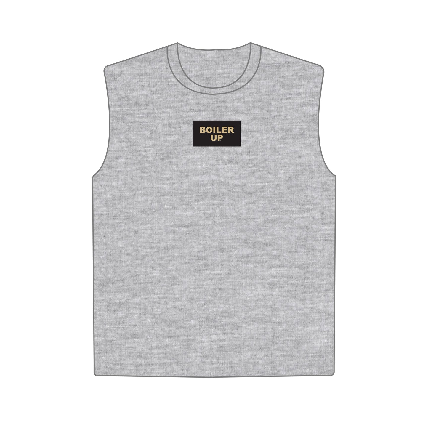 The Anna Active Tank Boiler Up Woven Label | Heather Grey