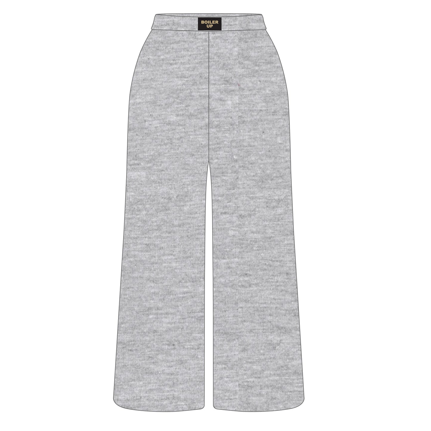 The Ava Airy Pants Boiler Up Woven Label | Heather Grey