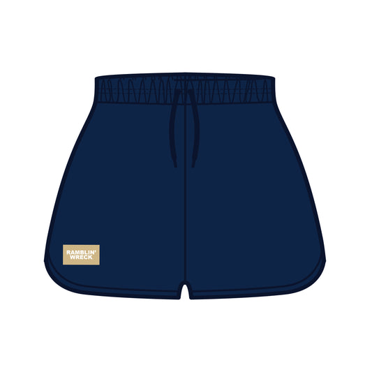 The Kristen Airy Lounge Shorts Ramblin' Wreck Woven Label | Navy