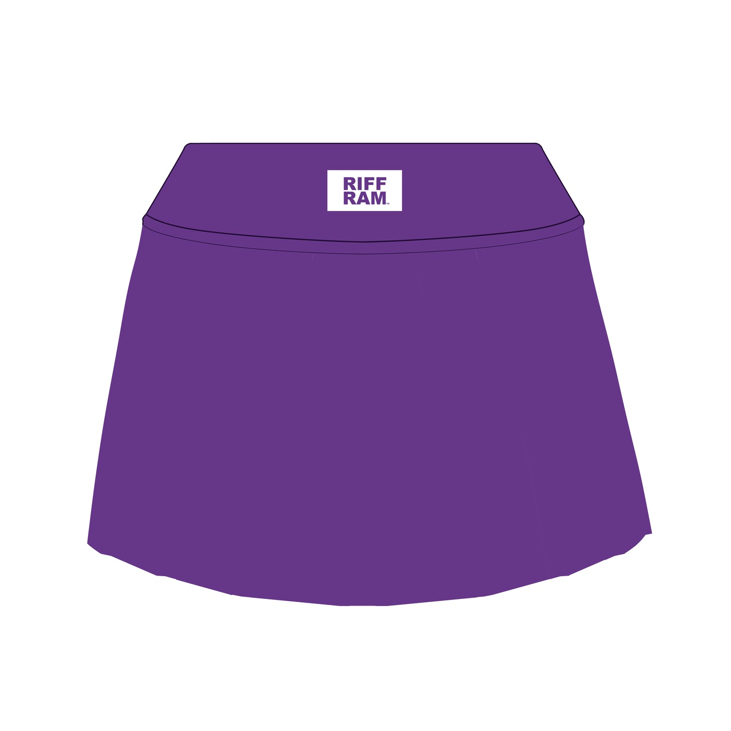 The Alli Tennis Skort Riff Ram Woven Label | Purple