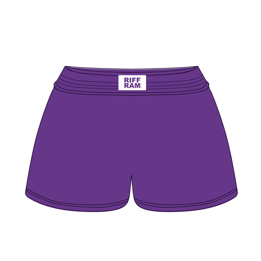 The Liz Nylon Short Riff Ram Woven Label | Youth Purple
