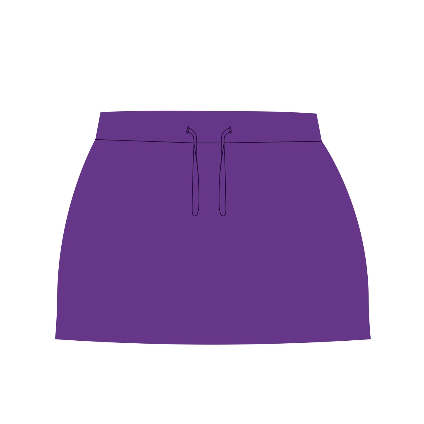 The Anna Active Skort Riff Ram Woven Label | Purple