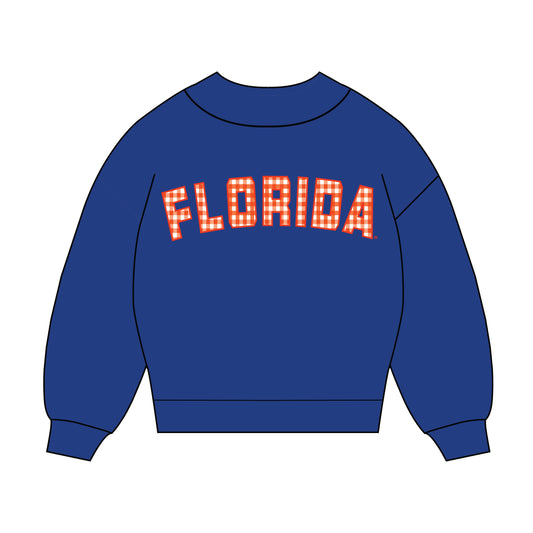 The Mallory Gingham Mockneck Florida | Royal