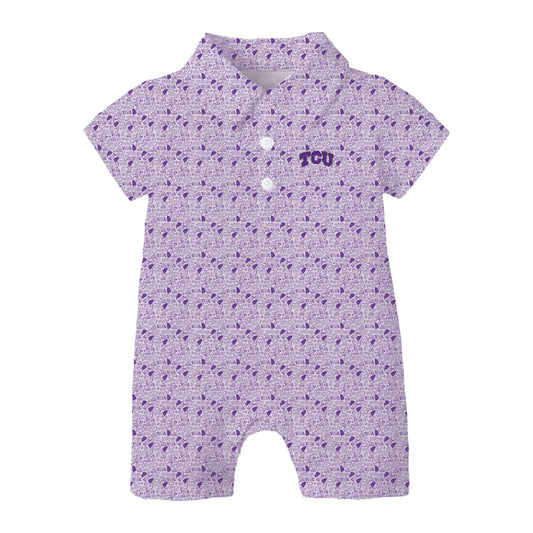 The James Romper TCU | Baby Purple