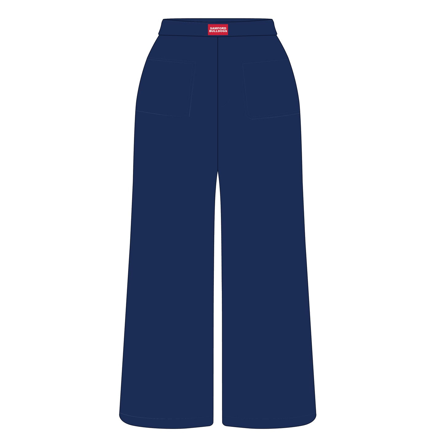 The Ava Airy Pants Samford Bulldogs Woven Label | Navy