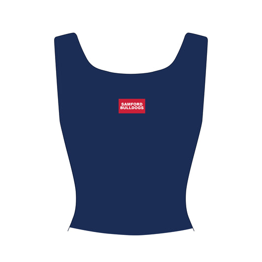 The Alli Airy Tank Samford Bulldogs Woven Label | Youth Navy