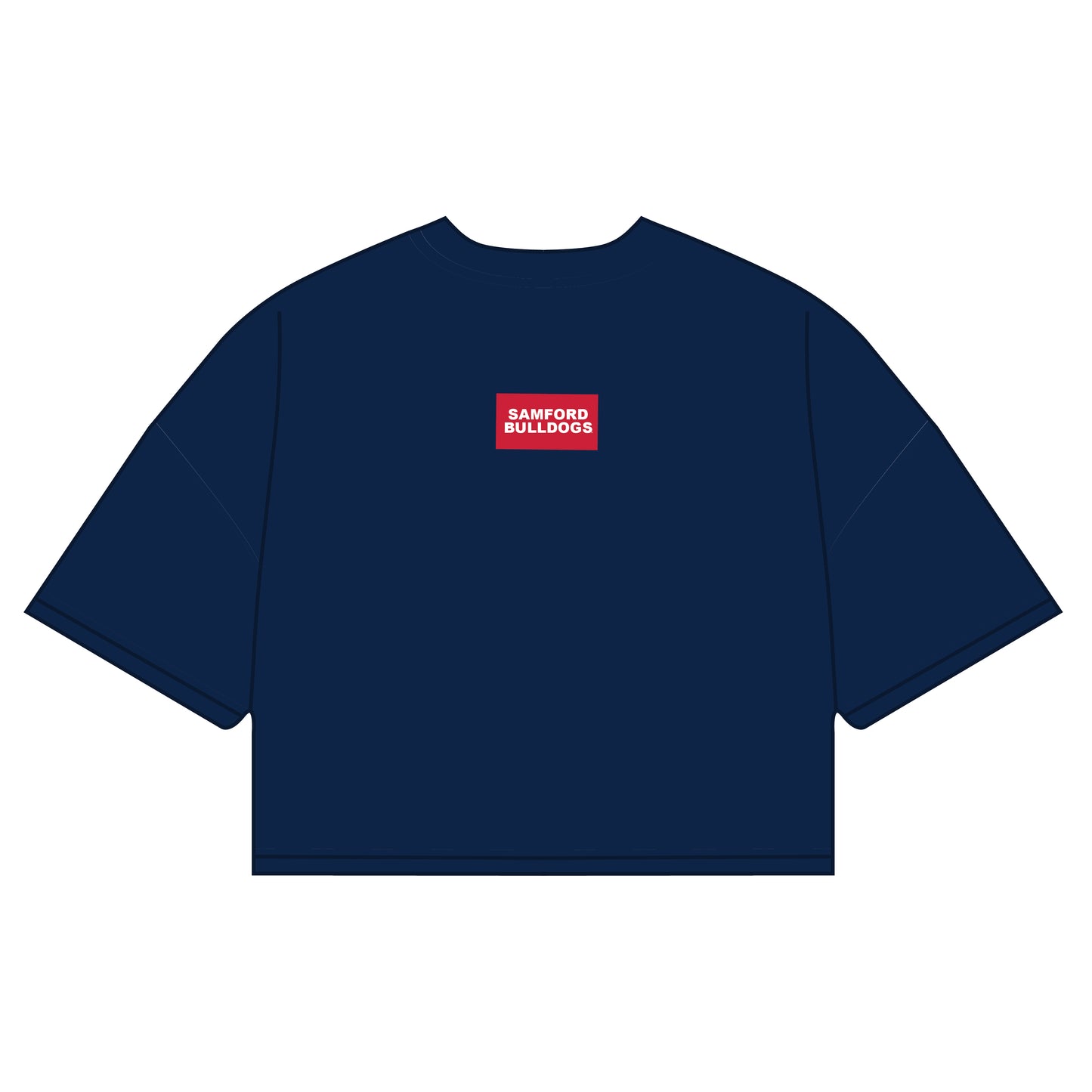 The Kristen Airy Shirt Samford Bulldogs Woven Label | Navy