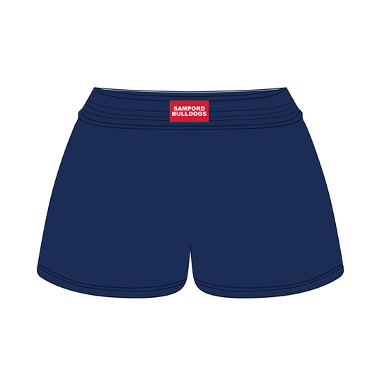 The Liz Nylon Shorts Samford Bulldogs Woven Label | Navy
