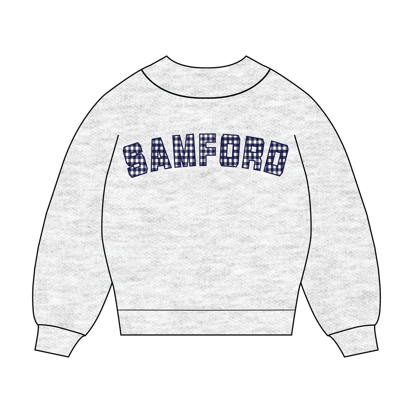 The Mallory Gingham Mockneck Samford | Youth Ash
