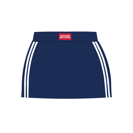 The Savannah Sporty Skort Samford Bulldogs Woven Label | Navy