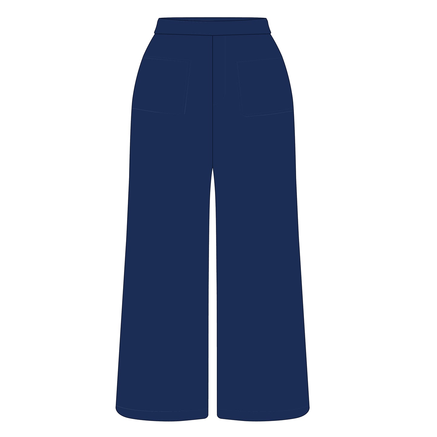 The Ava Airy Pants Samford Bulldogs Woven Label | Navy