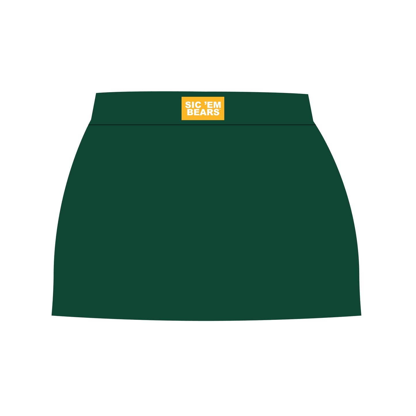 The Anna Active Skort Sic 'Em Bears Woven Label | Green
