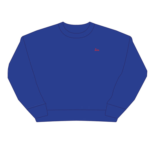 The Brooke Solid Crewneck SMU | Royal