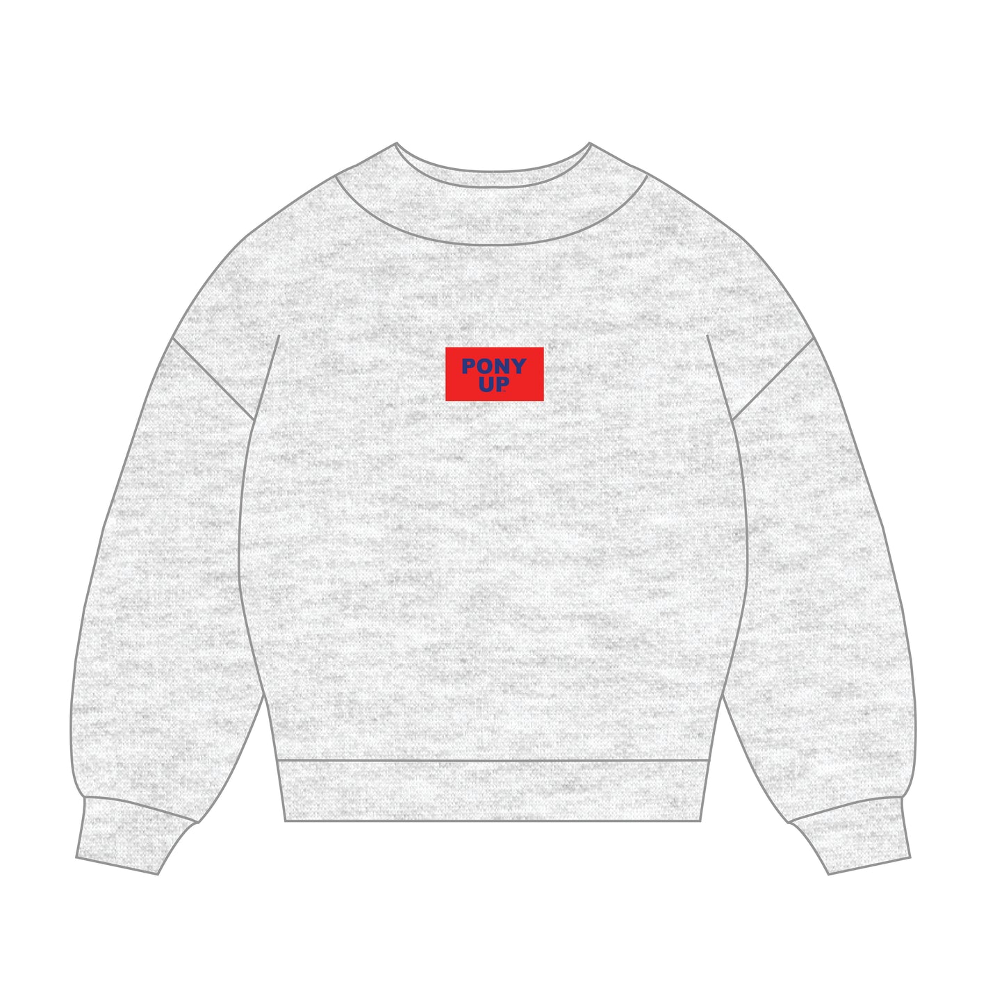 The Mary Mockneck Pony Up Woven Label | Ash