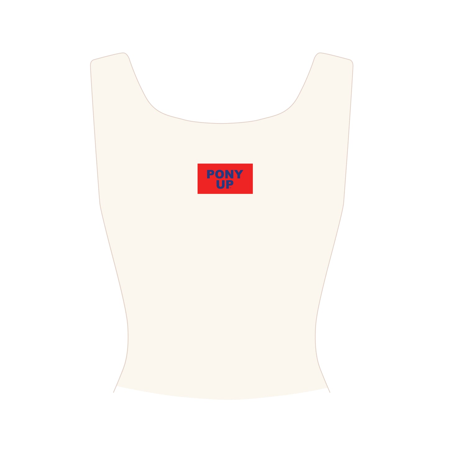 The Alli Ribbed Tank Pony Up Woven Label | Youth Bone