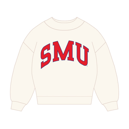 The Madi Classic Mockneck SMU Applique | Youth Bone