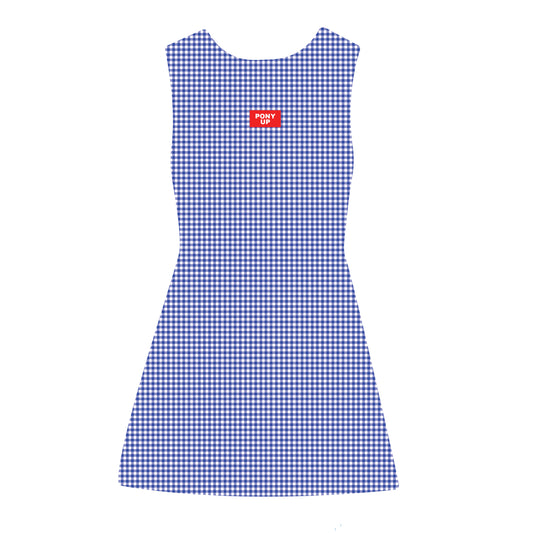The Grace Gingham Dress Pony Up Woven Label | Royal