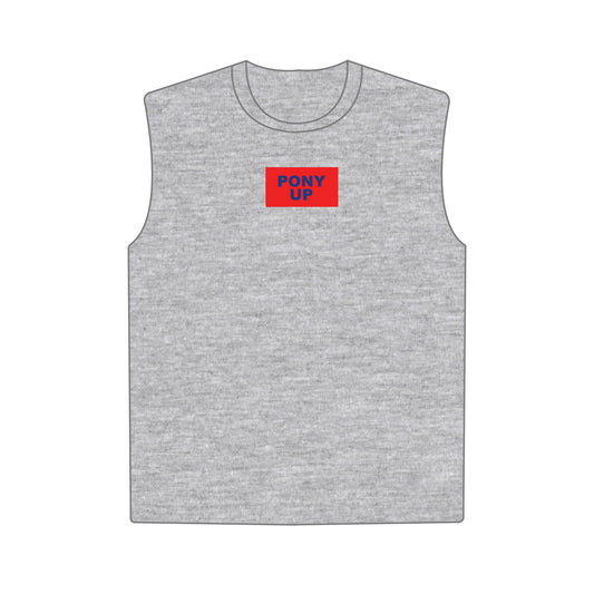 The Anna Active Tank Pony Up Woven Label | Heather Grey