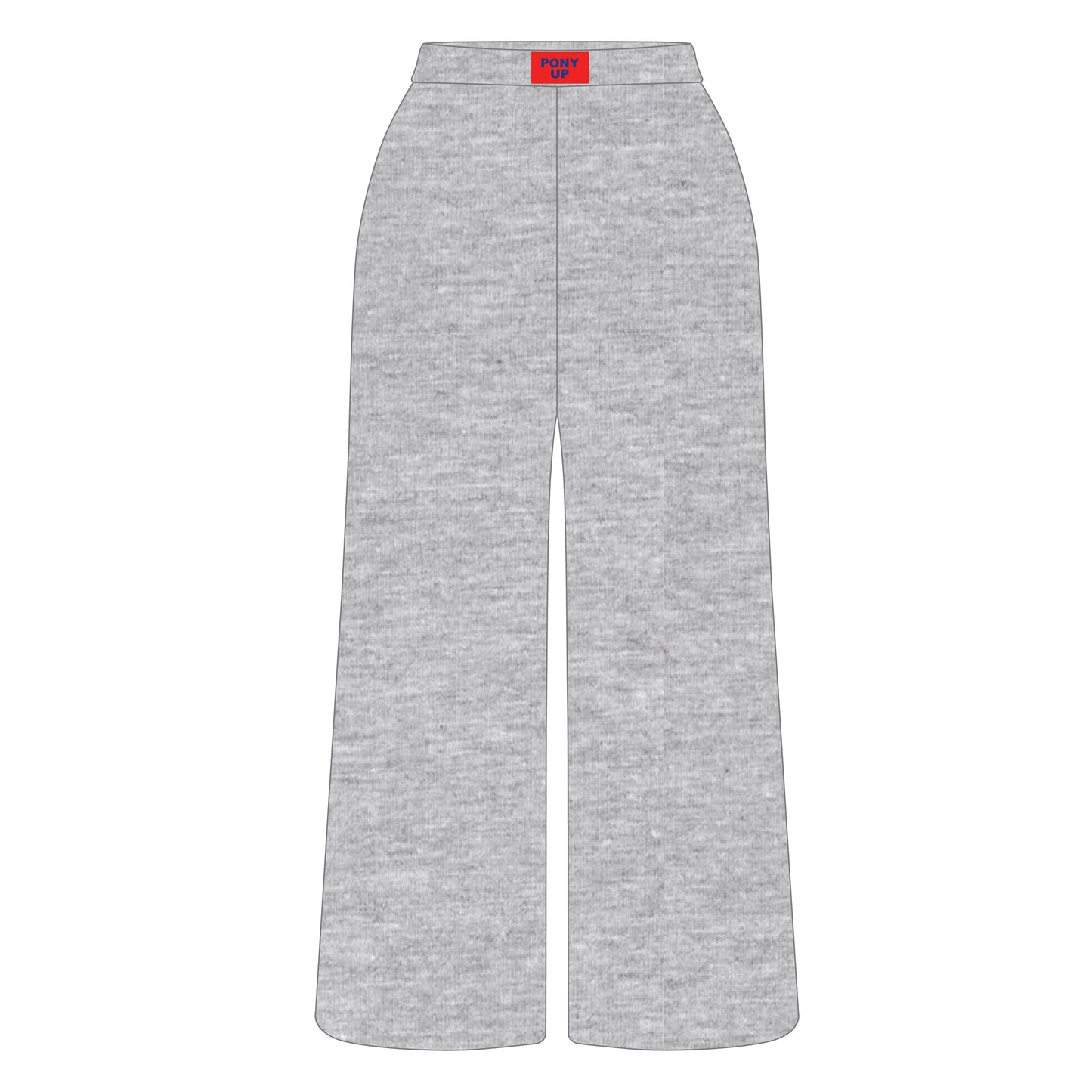The Ava Airy Pants Pony Up Woven Label | Heather Grey