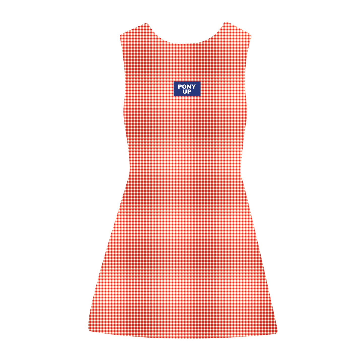 The Grace Gingham Dress Pony Up Woven Label | Bright Red