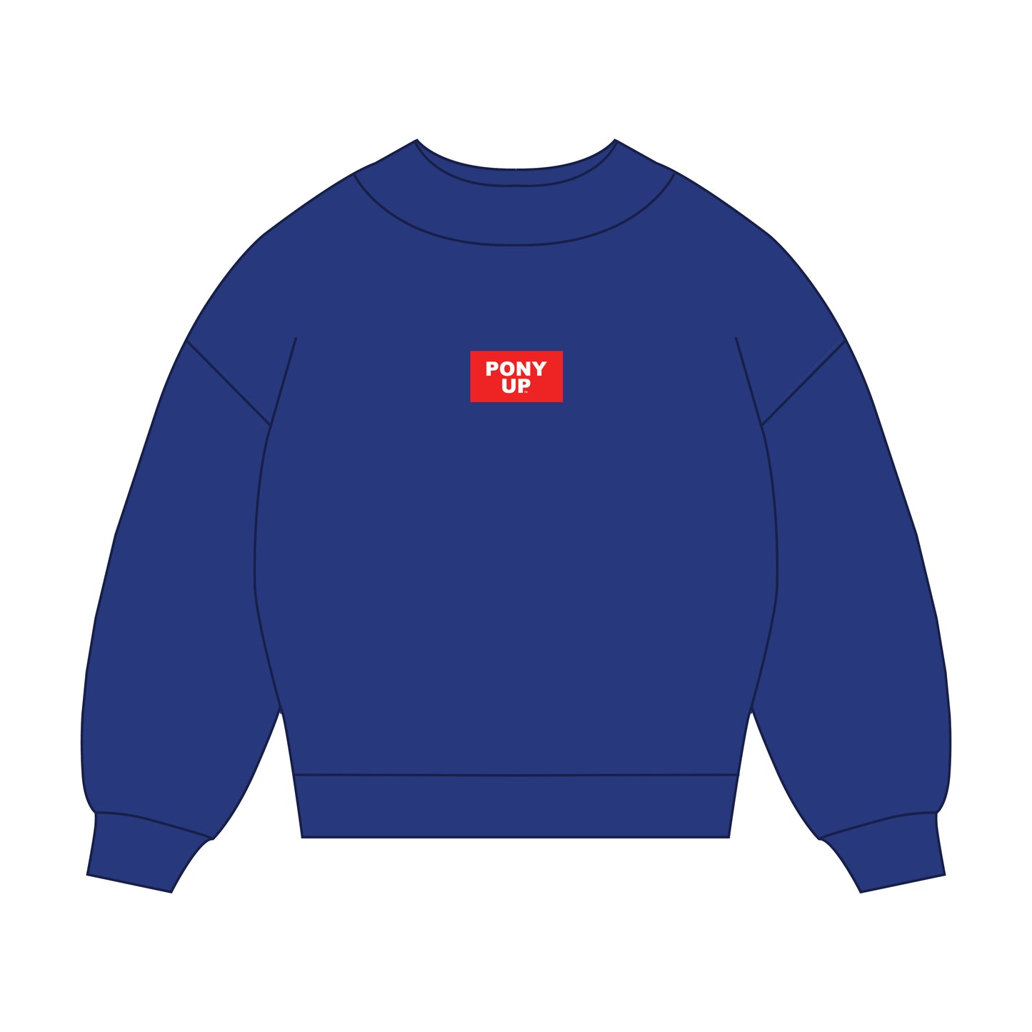 The Mary Mockneck Pony Up Woven Label | Youth Royal