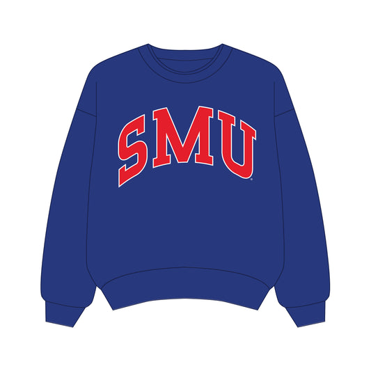 The Olivia Oversized Crewneck SMU | Youth Royal