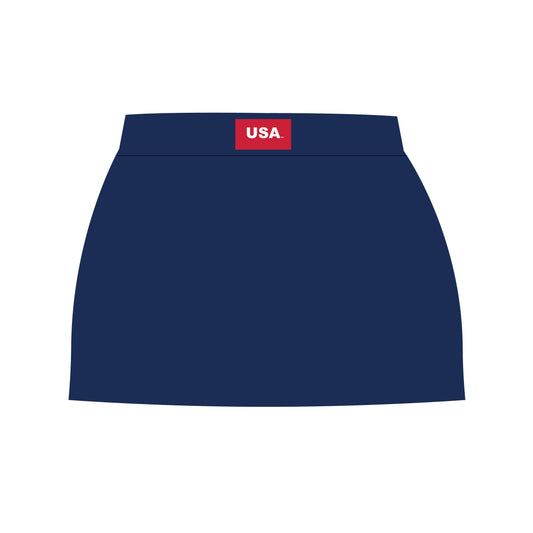 The Hayden High Waisted Skort USA Woven Label | Youth Navy