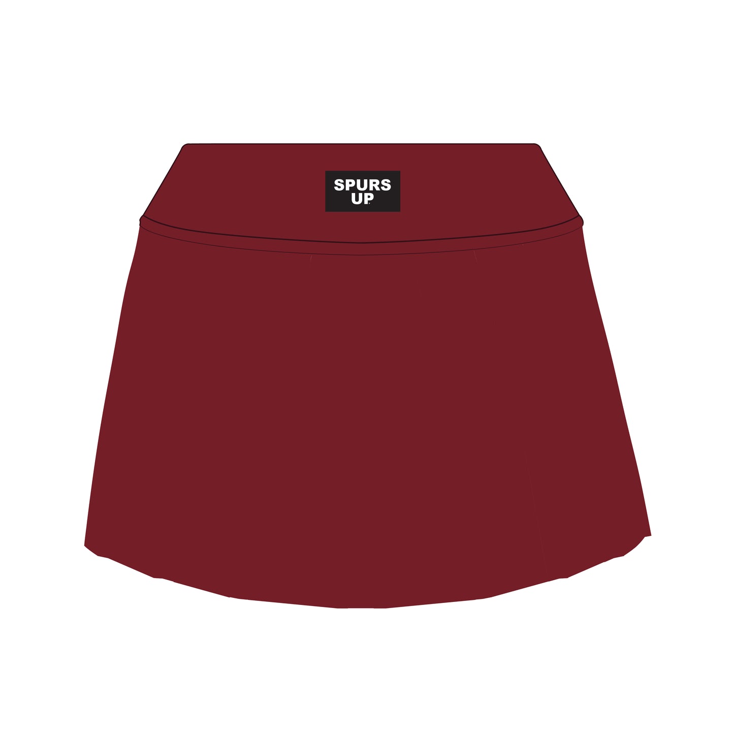 The Alli Tennis Skort Spurs Up Woven Label | Deep Red