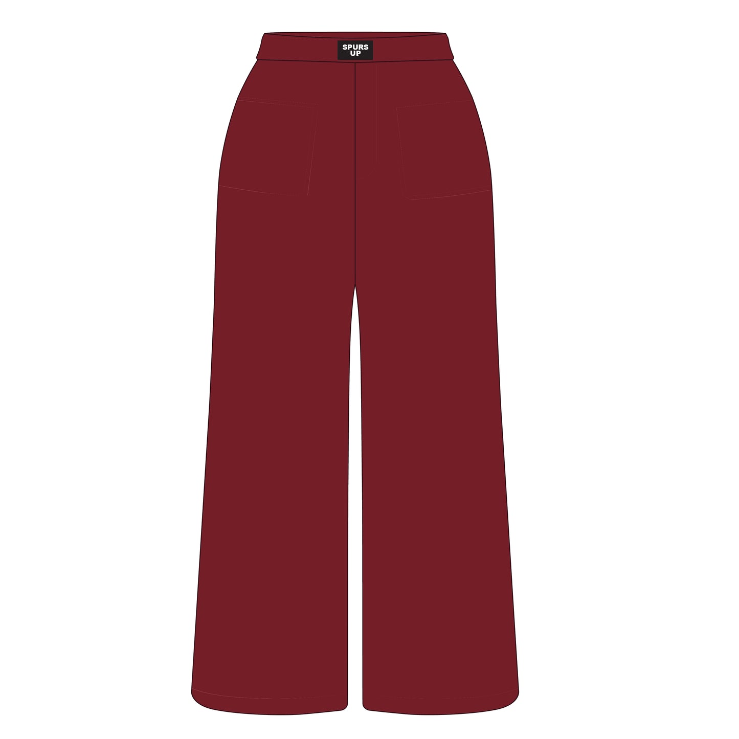 The Ava Airy Pants Spurs Up Woven Label | Youth Deep Red