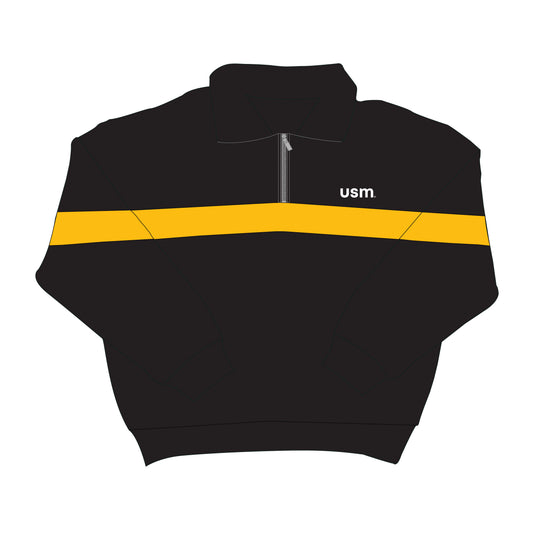 The Heather Half Zip Southern Mississippi | Black