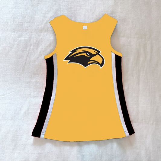 The Power Stripe Cheer Dress Southern Mississippi | Youth Gold